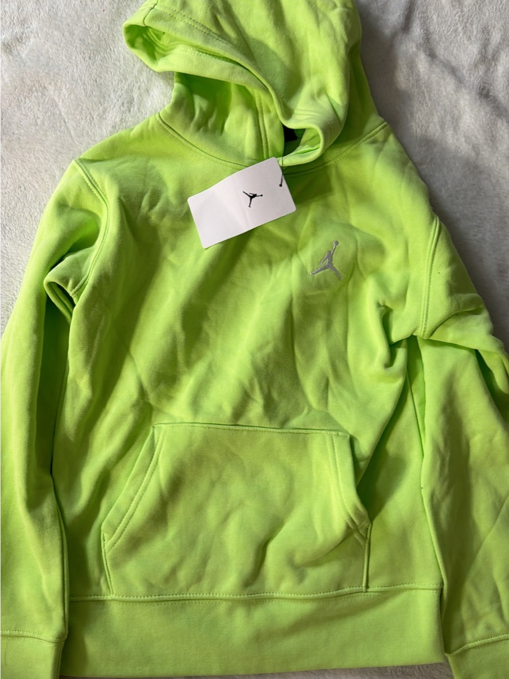 Jordan Neon Lime Green Pullover Hoodie